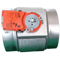Servomoteur Belimo sur registre gainable pour modulation du débit d'air par zone